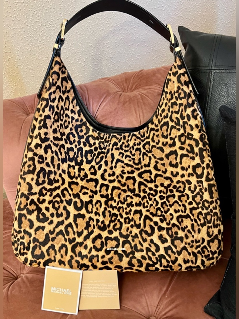 Michael Kors Leopard Print Shoulder Bag
